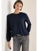 Cecil Solid Smock Neckline Blouse in Universal Blue
