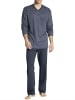 Calida Pyjama kurz für Herren in blau