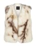 Zero  Kunstfell-Weste mit Animalprint in Cream/Brown