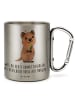 Mr. & Mrs. Panda Tasse Quokka Happy mit Spruch in Silber