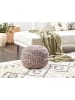 Beliani Pouf TRIMAN in Beige - (W) 50 x (H) 35 x (L) 50 cm