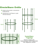 COSTWAY Tomaten Rankhilfe 3er Set 102cm in Grün