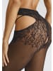 PETITE FLEUR GOLD Ouvert Strumpfhose in schwarz