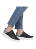 rieker Sneaker in Schwarz/Weiß