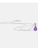 Diamant L'éternel Halskette mit Anhänger aus 585 Weißgold mit Amethyst, 925 Sterlingsilber Kette