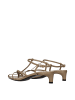 Jil Sander Beige Leder Flache Sandalen