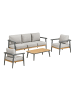 ebuy24 Lounge-Set Camilla (4-teilig) Graubeige 105 x 69 cm