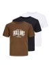 JACK & JONES Junior 3er-Pack T-shirt in Black