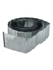 relaxdays 4x Rasenkante in Silber