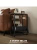 HOMCOM Beistelltisch in Rustikal-Braun 43L x 18B x 56H cm