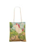 Mr. & Mrs. Panda Shopper-Tasche Einhorn Radfahrer Design ohne Sp... in Weiß