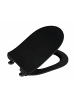 Wenko Sedilo WC-Sitz aus Duroplast in Schwarz, (B) 36,2 x (L) 45,2 cm