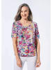 GOLDNER Kurzgröße:  Druckshirt mit raffinierten Details in bunt / gemustert