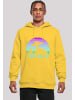 F4NT4STIC Hoodie I BELIEVE UFO Alien Raumschiff Retro in taxi yellow
