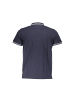 cavalli CLASS Blaues Baumwoll-Polohemd