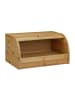 relaxdays Rollbrotkasten in Natur - (B)40,5 x (H)21 x (T)28 cm