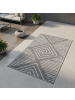 KADIMA DESIGN Teppich Outdoor Flachgewebe Gestreift Polypropylen Balkon