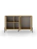CALICOSY Sideboard INCA in Helles Holz - (W) 120  x (H) 80  x (L) 40  cm