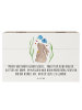 Mr. & Mrs. Panda Erinnerungsbox Hase Blume mit Spruch in Weiß
