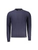 North Sails Blau Schwarz Wolle Herren Pullover