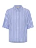CULTURE Kurzarmhemd CUarletty Relaxed fit in Powder Blue/Gardenia Stripe