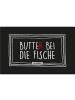 United Labels Tacheles Frühstücksbrettchen - Butter bei die Fische in schwarz