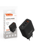 Wisam® Teltech Power Charger GaN USB / 2x USB-C 65W QC PD schwarz TCH-07