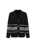 ALARY Women Cardigan in Black Offwhite