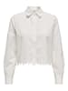 JDY Langarmbluse in white