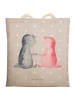 Mr. & Mrs. Panda Tote Bag Axolotl Liebe ohne Spruch in Grau Pastell