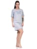 NORMANN kurzarm Nachthemd Schmetterling - 66374 in blau