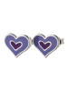 schmuck23 Silber Ohrringe 925 Herz 0,7 cm x 0,8 cm