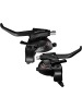 SHIMANO Tourney TX800 3x8-Speed Brake/Shift Lever Set Black by