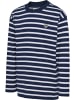 Hummel T-Shirt Hmljr Loose Kinder in DRESS BLUES/WHITE