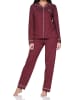 Langarm Schlafanzug Pyjama Klassische Optik in rot