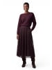 Zero  Strickpullover mit Fledermausärmeln in Chocolate Plum