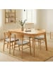 CALICOSY Esstisch SOLINE in Dunkles - (W)120  x (H)75  x (L)80 cm