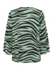 Kaffe Kurzarm-Bluse KAlea Regular fit in Green/Black Animal