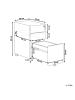 Beliani Büroschrank BOLSENA in Beige - (W) 30 x (H) 60 x (L) 45 cm