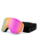 YEAZ APEX Magnet-Ski-Snowboardbrille pink verspiegelt/weiß in weiß