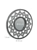 relaxdays 3 x Spiegel in Silber/ Grau - Ø 25 cm