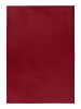 KADIMA DESIGN Teppich Kurzflor Uni-Look Polyester Wohnzimmer waschbar in Rot