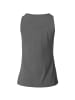 tectake Einfarbiges Damen Top, grau