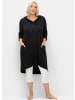 sheego Shirtkleid in schwarz