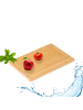 relaxdays Schneidebrett in Natur - (B)45 x (H)3 x (T)30 cm