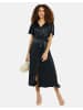 Threadbare Sommerkleid THB Salad Satin Midi in Schwarz