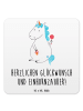 Mr. & Mrs. Panda Untersetzer Einhorn Baby mit Spruch in Weiß