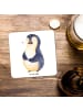 Mr. & Mrs. Panda Gläseruntersetzer Pinguin Diät ohne Spruch in Weiß