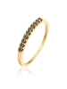 Elli DIAMONDS  Ring 375 Gelbgold Black Diamond in Gold