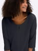 sheego 3/4-Arm-Shirt in tiefblau